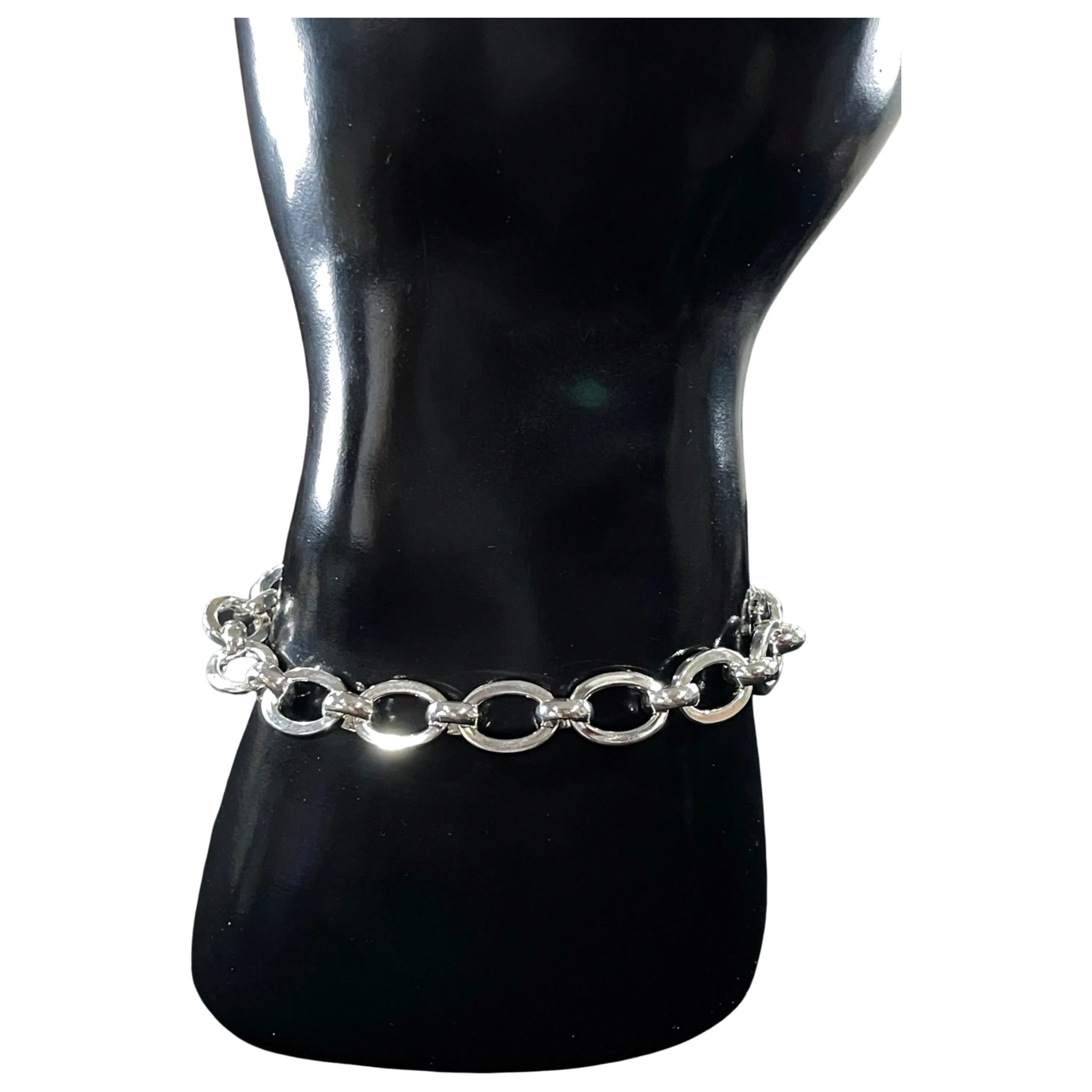 925 Sterling Silver Link Bracelet- Style#19