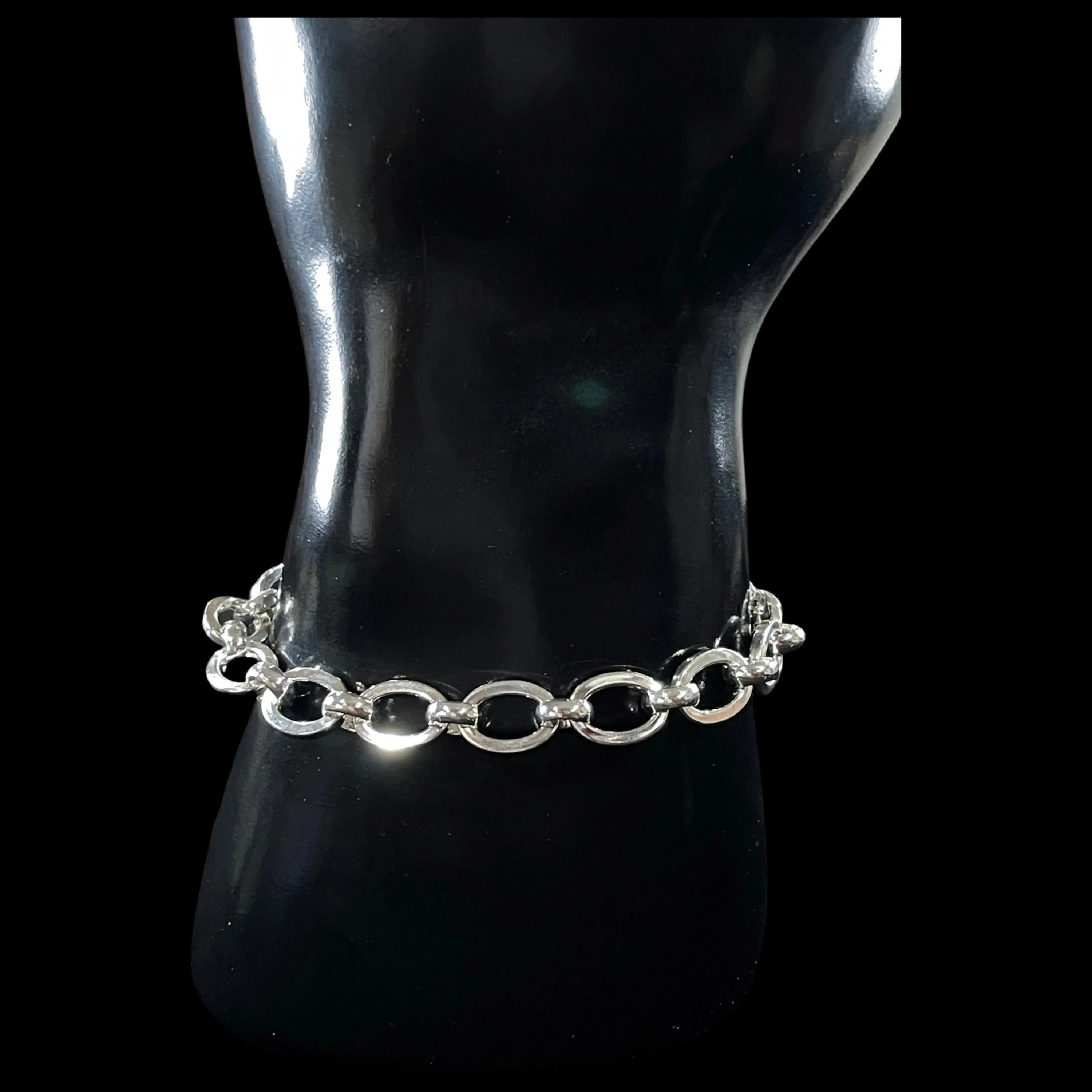 925 Sterling Silver Link Bracelet- Style#19