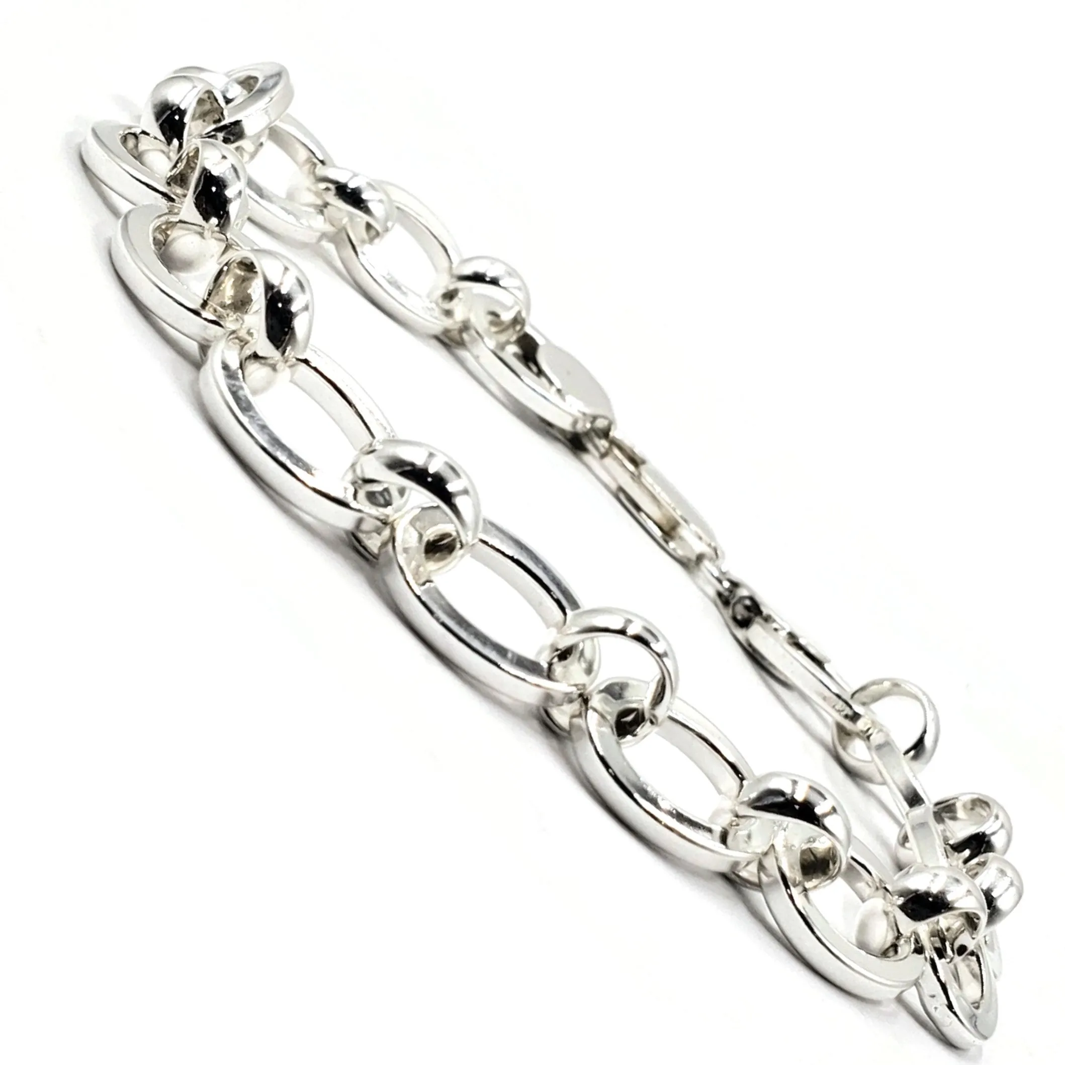 925 Sterling Silver Link Bracelet- Style#19