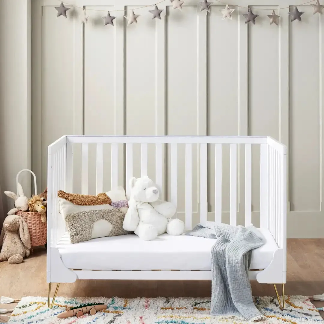 Babymore Kimi Cot Bed – White
