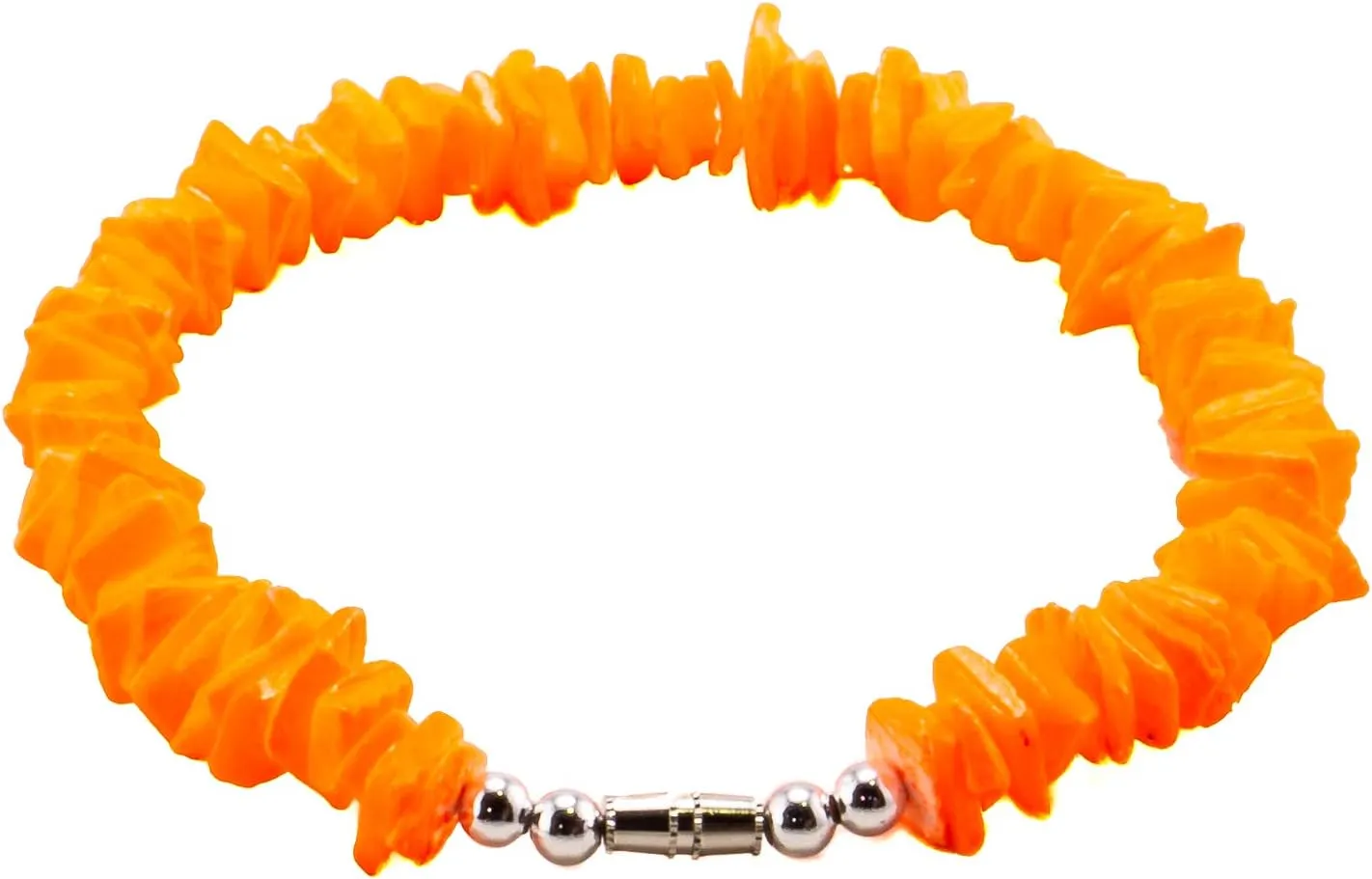 BlueRica Puka Shell Chips Necklace & Anklet Set (Solid)