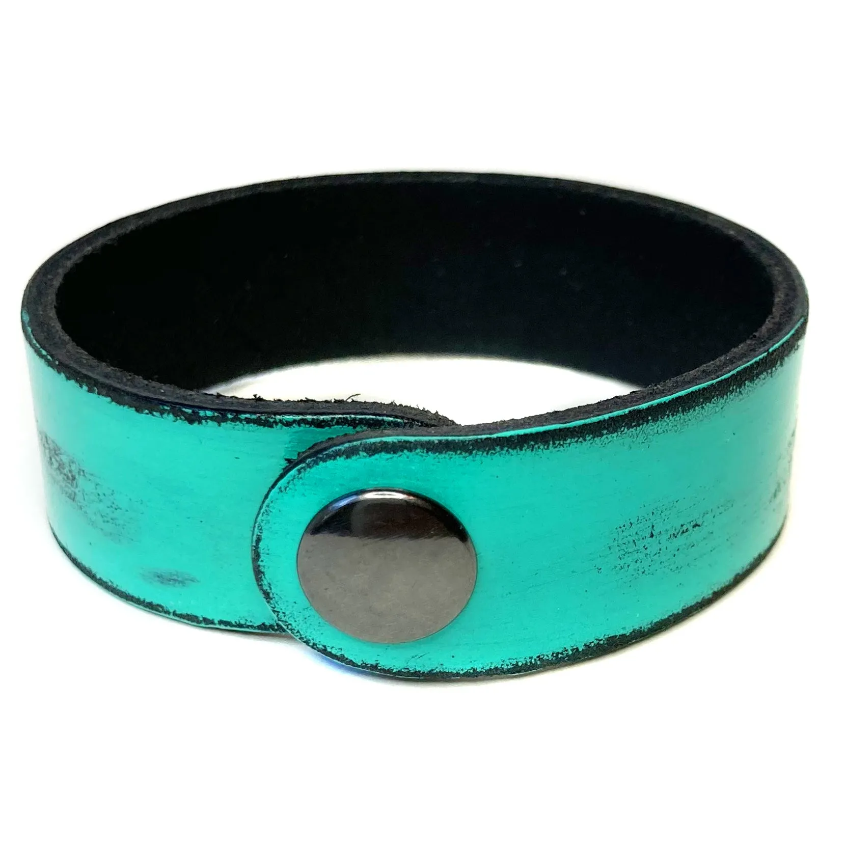 BRAVERY Stamped Bracelet- Turquoise