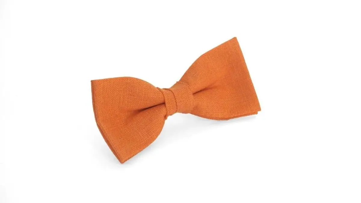 Bright Orange Bow Tie - Eye-Catching and Versatile Accessory