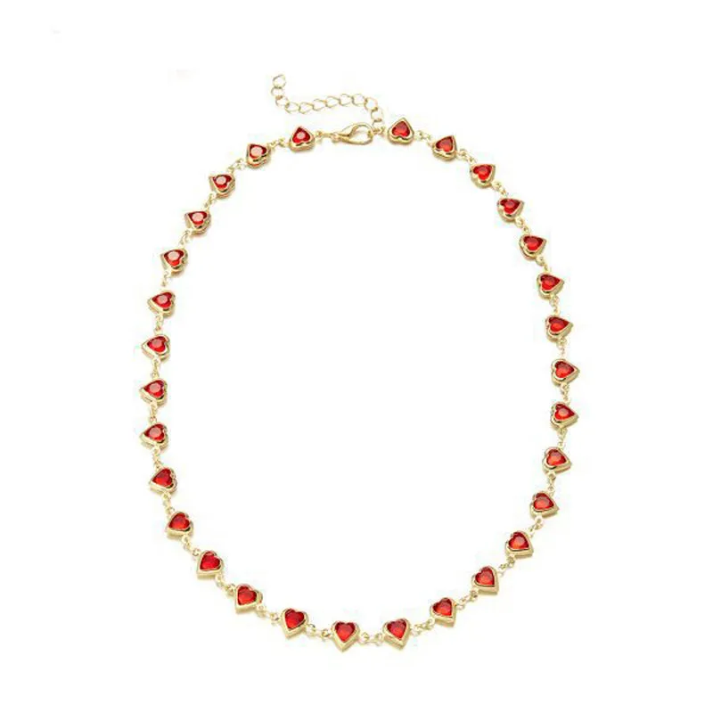 Colourful Bohemian Heart Necklace