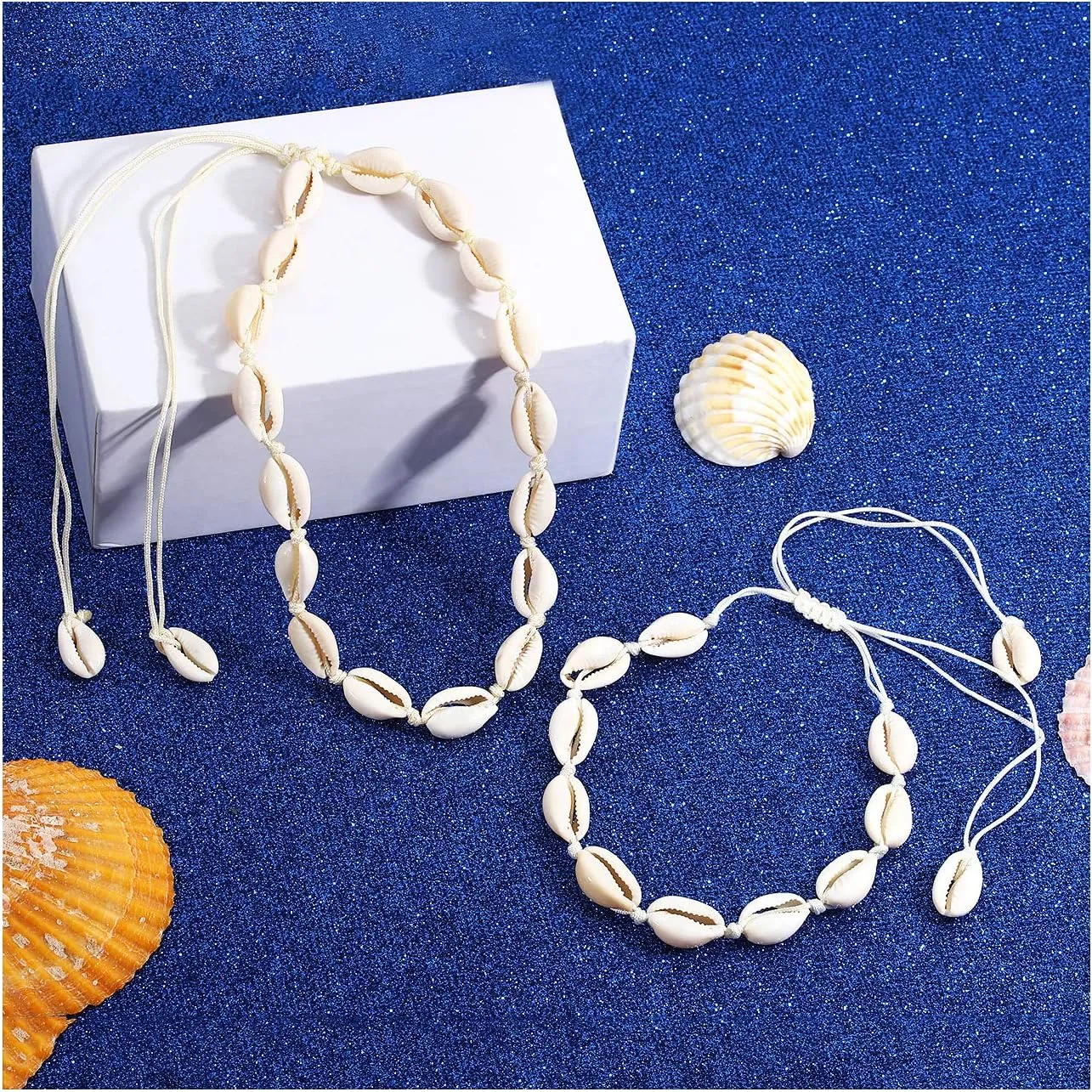 Cowrie Shell Choker Necklace for Women Puka Shell Necklace Corded Seashell Necklace Hawaiian Beach Jewelry
