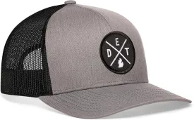 HAKA State City Trucker Hat for Men & Women, Adjustable Baseball Hat, Mesh Snapback, Sturdy Outdoor Black Golf Hat