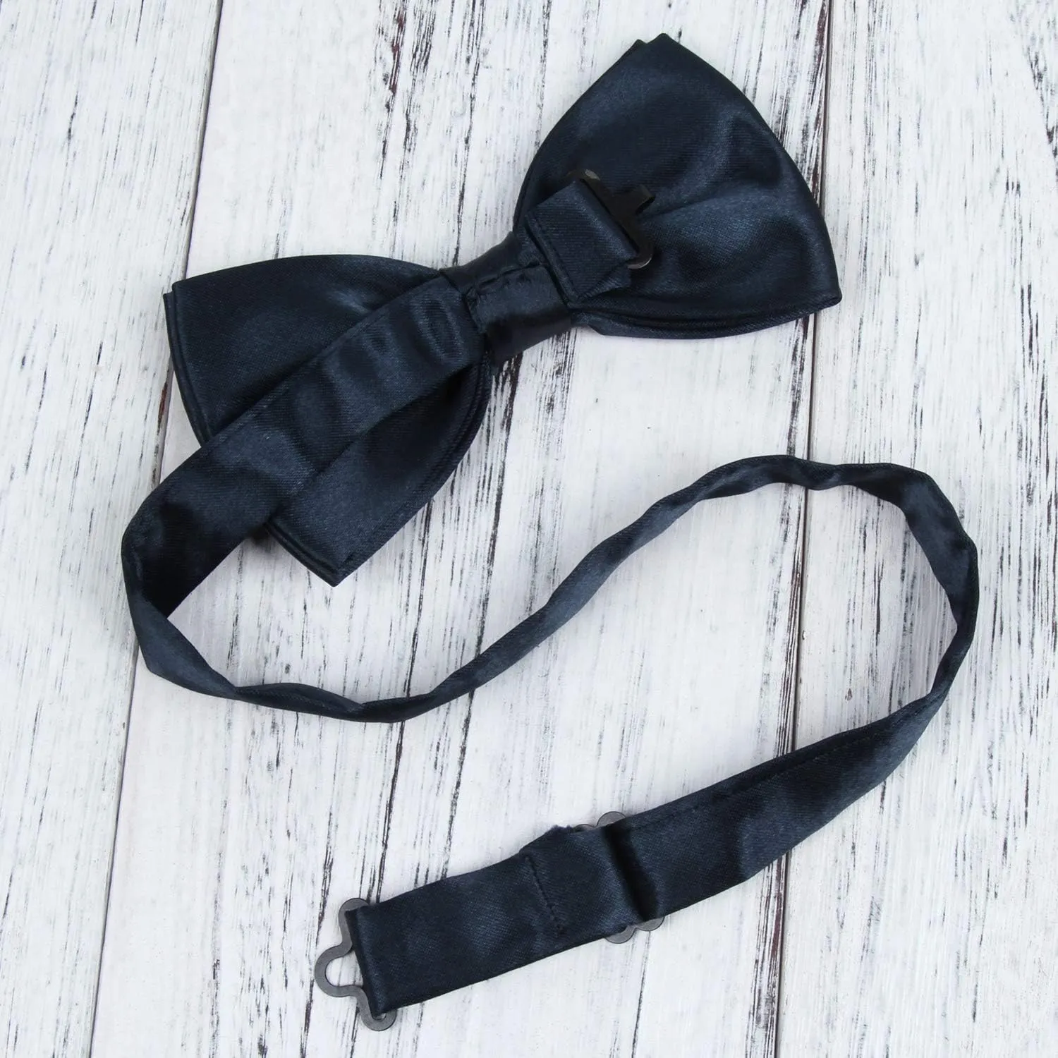 ICObuty Men's Bow Tie and Y Shape Suspender Set Adjustable Elastic Solid Color
