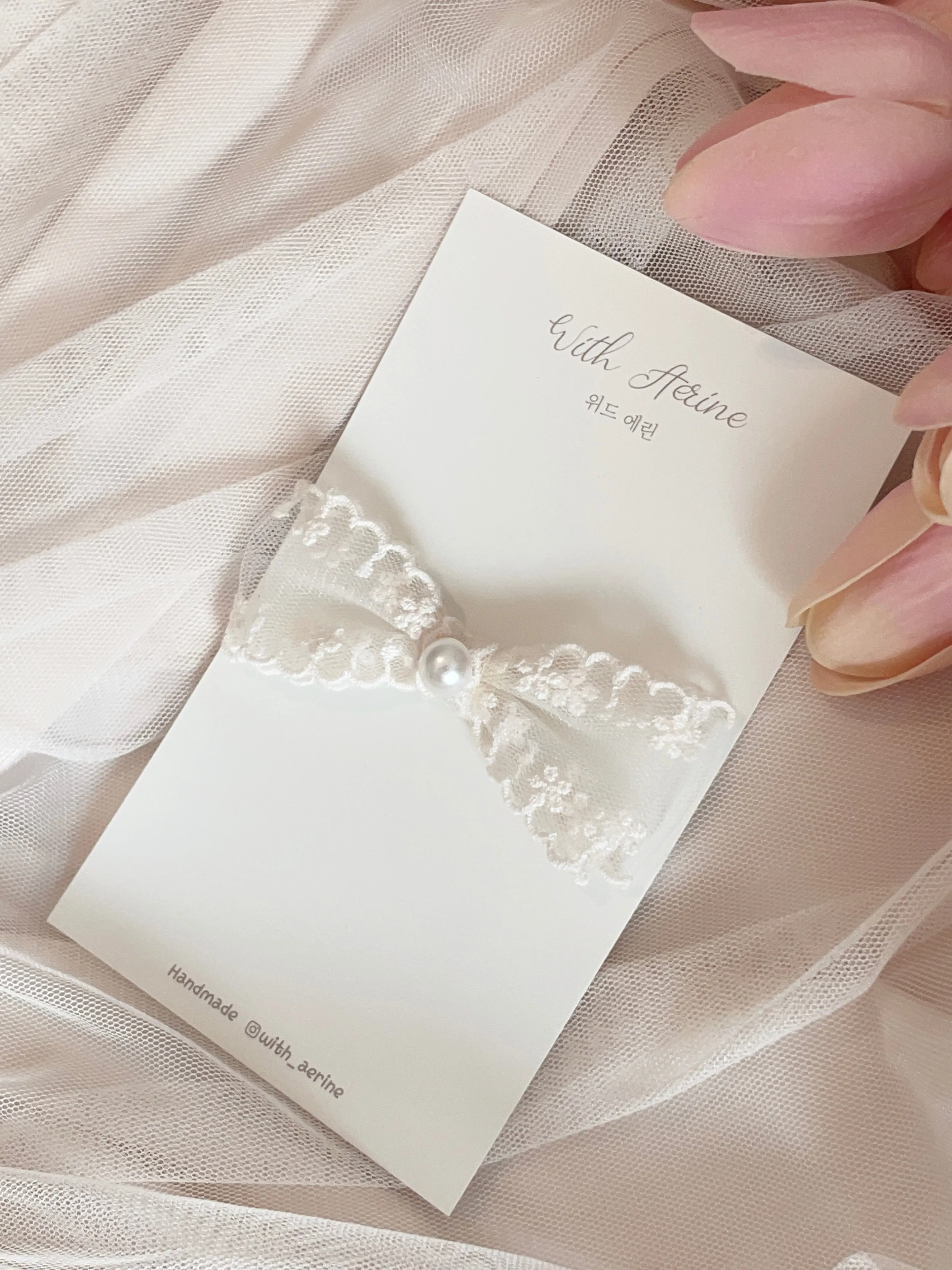 Lace double bow / Single Item
