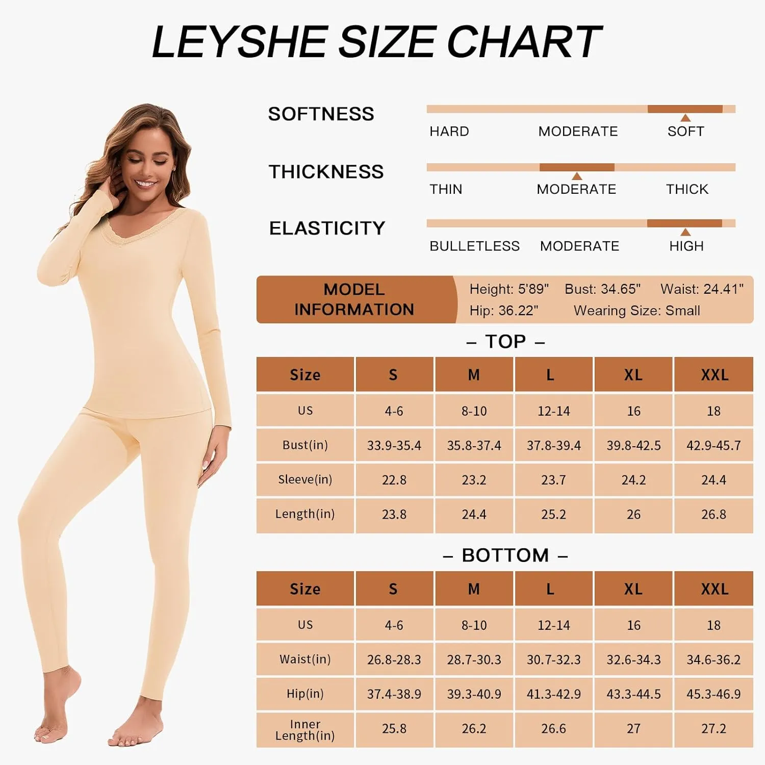Lace V Neck Thermal Underwear Sets For Women Long Johns Fleece Base Layer Cold Weather Thermal Pajamas Set Top Bottom