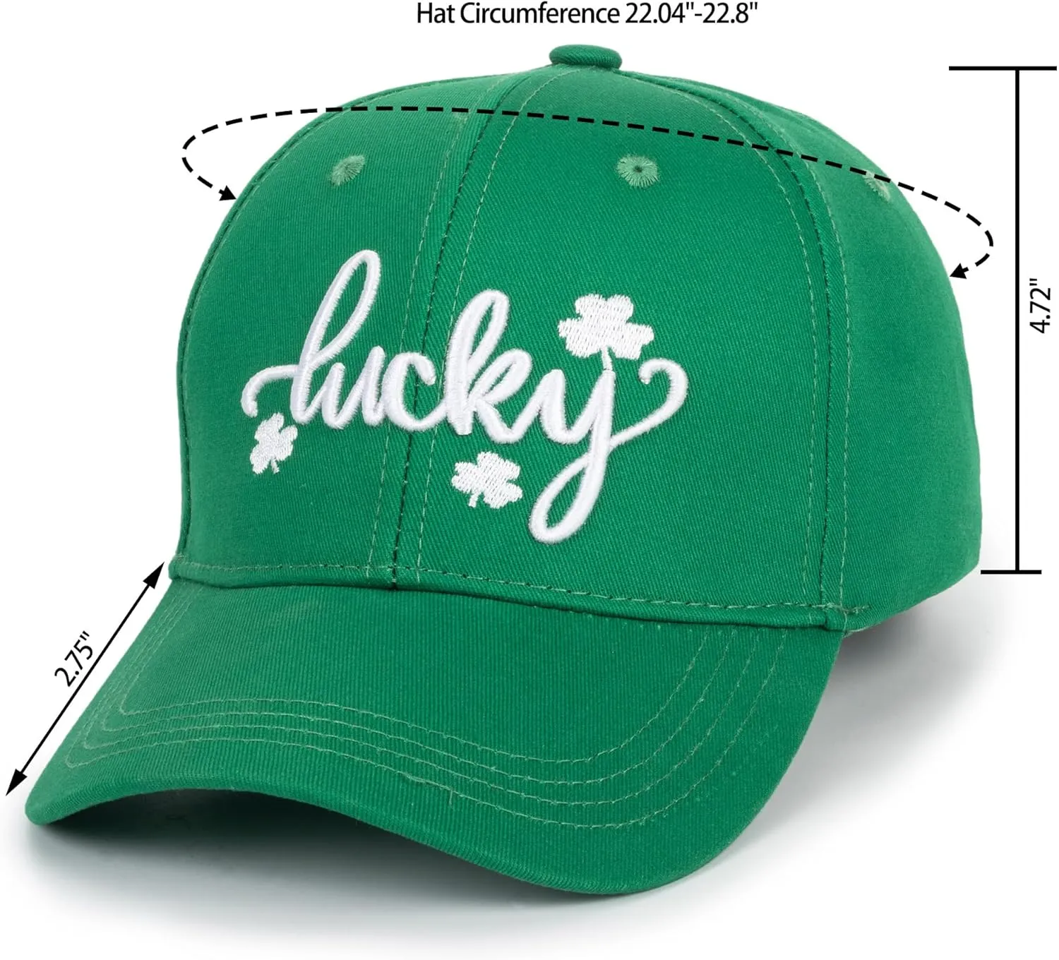 Men-Women-Ireland-St-Patrick's-Baseball-Day-Cap - Irish-Shamrock-Adjustable-Green-Day-Lucky-Hat-St-Patrick-Decor