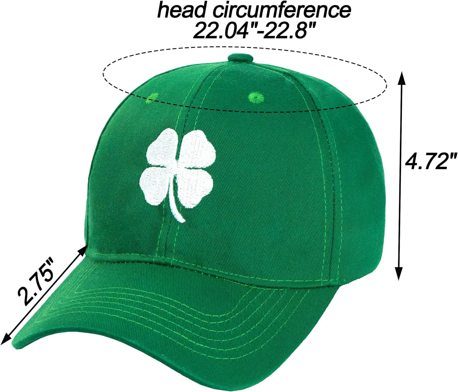 Men-Women-Ireland-St-Patrick's-Baseball-Day-Cap - Irish-Shamrock-Adjustable-Green-Day-Lucky-Hat-St-Patrick-Decor
