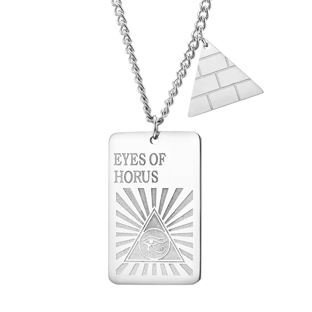 Men's Fashion Eyes of Hours Pendant Necklace