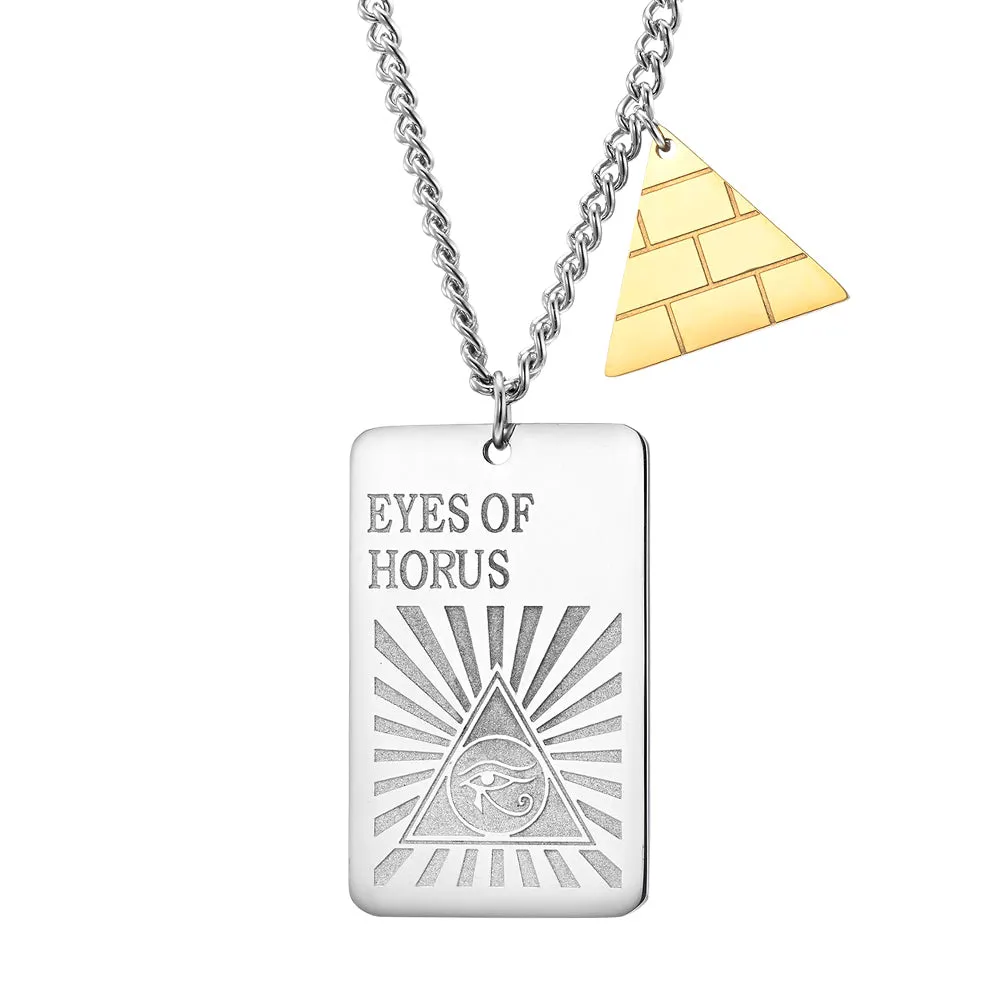 Men's Fashion Eyes of Hours Pendant Necklace