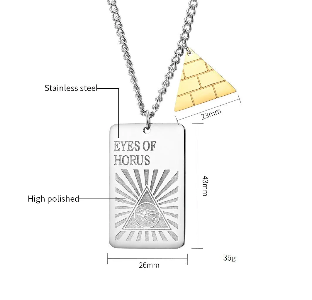 Men's Fashion Eyes of Hours Pendant Necklace