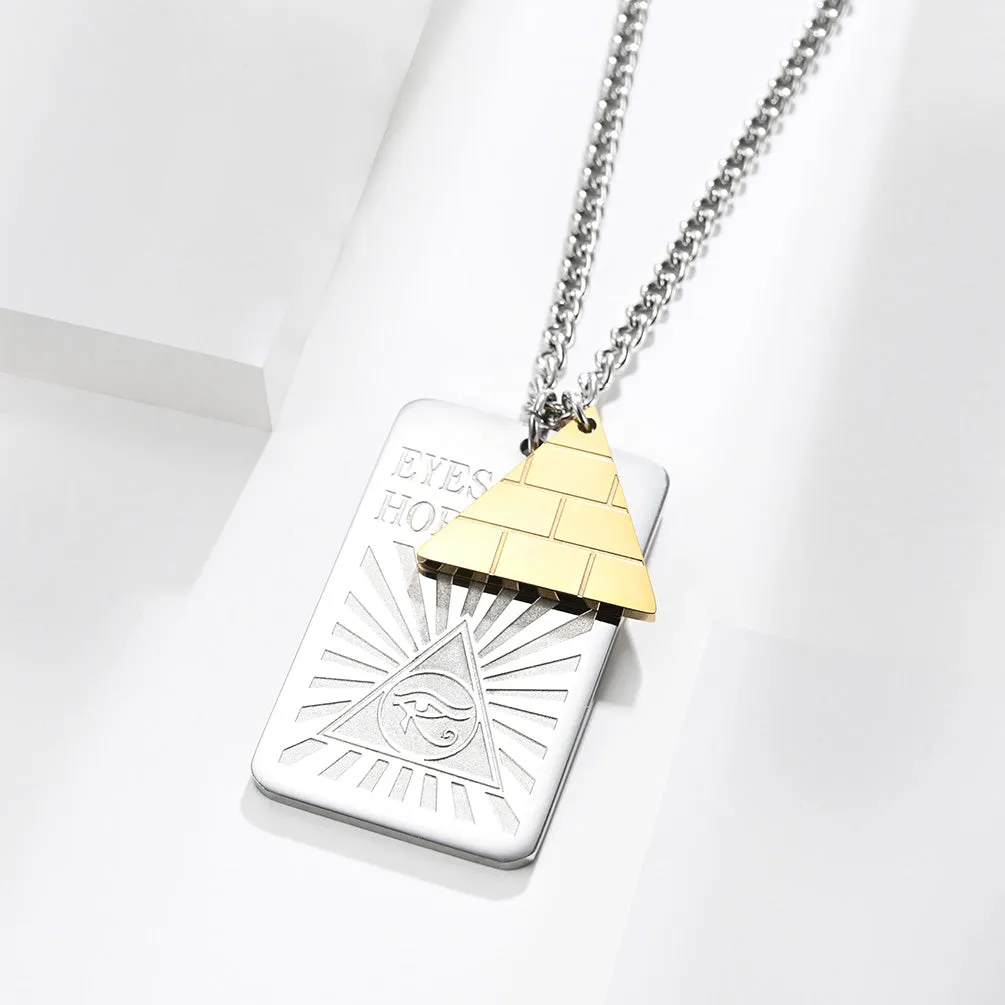 Men's Fashion Eyes of Hours Pendant Necklace