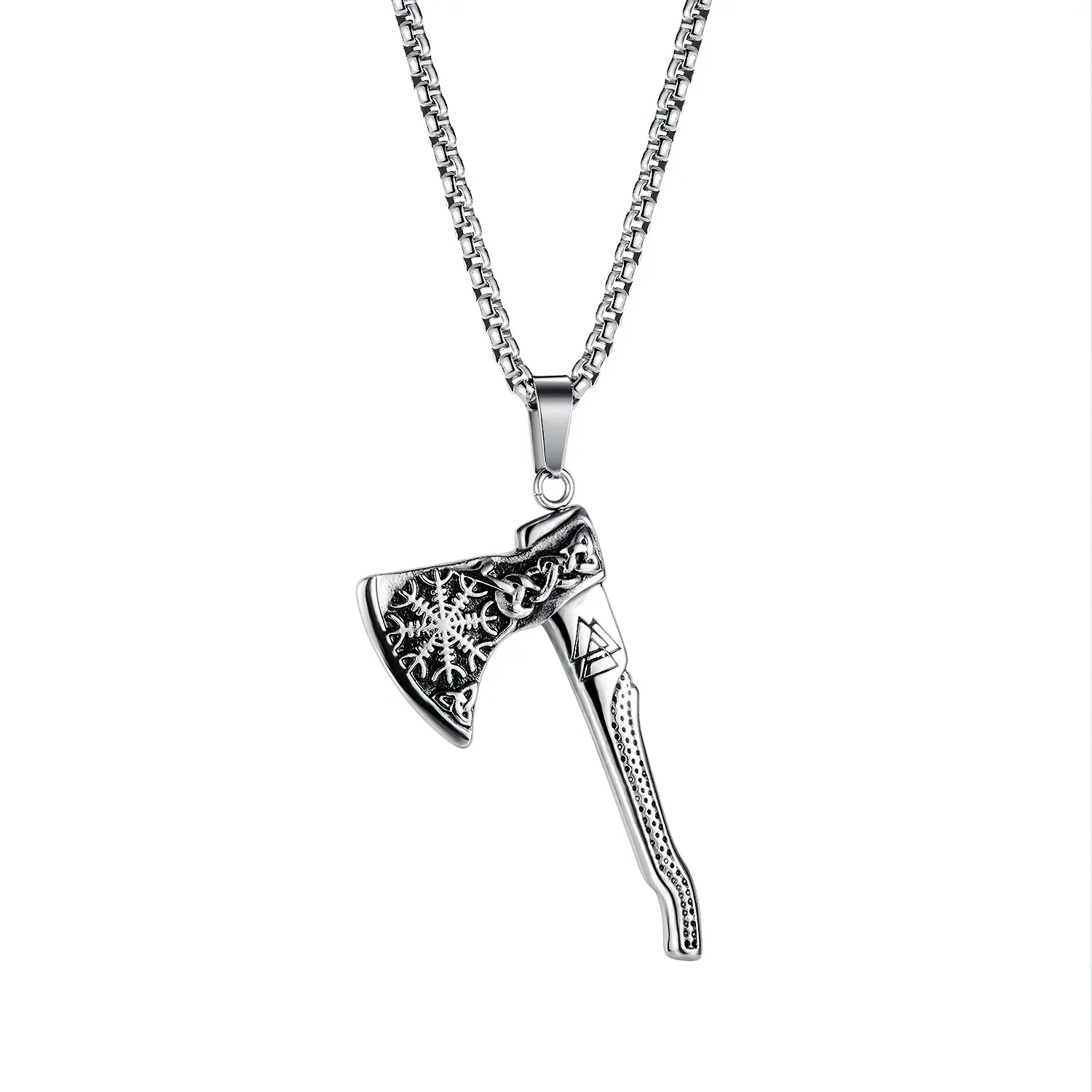 Men's Fashion Hip Hop AX Pendant Necklace