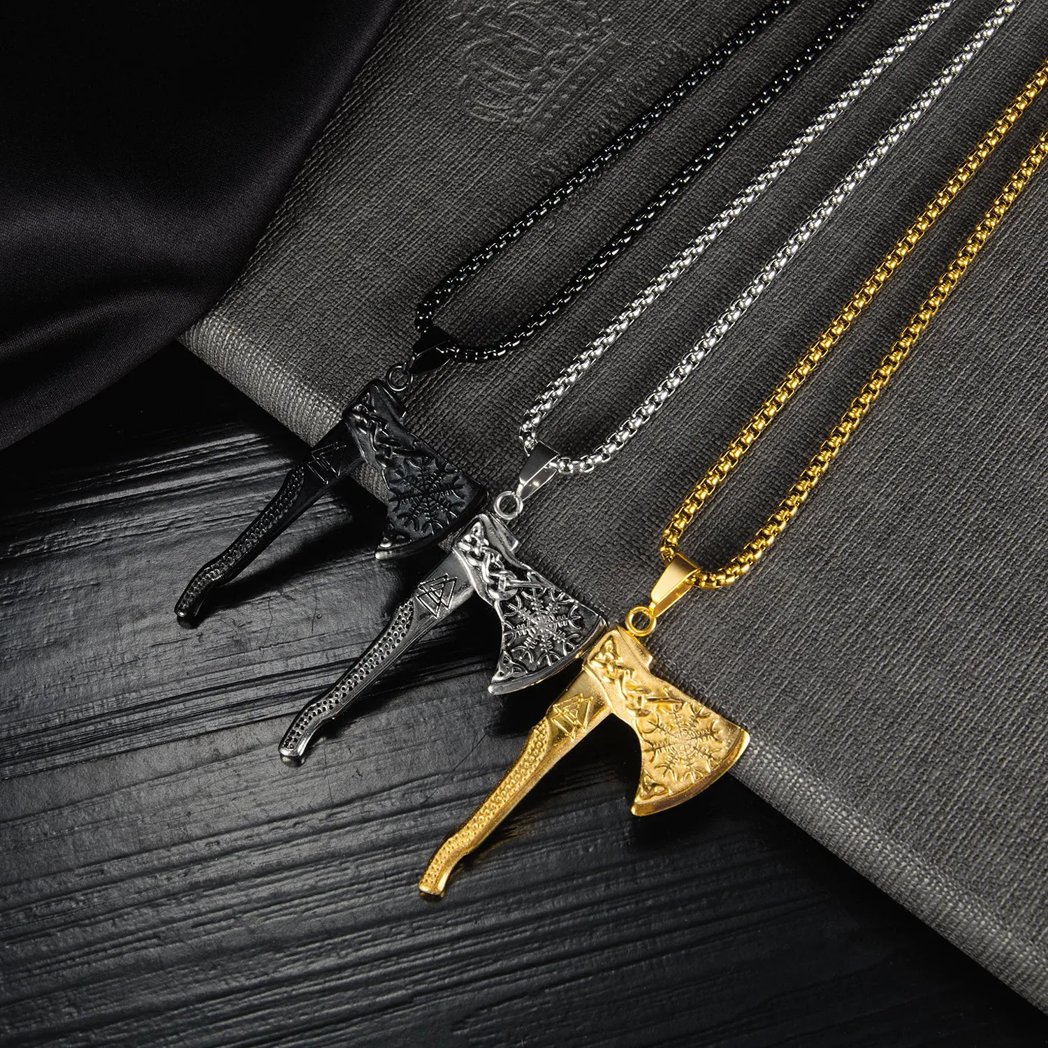 Men's Fashion Hip Hop AX Pendant Necklace