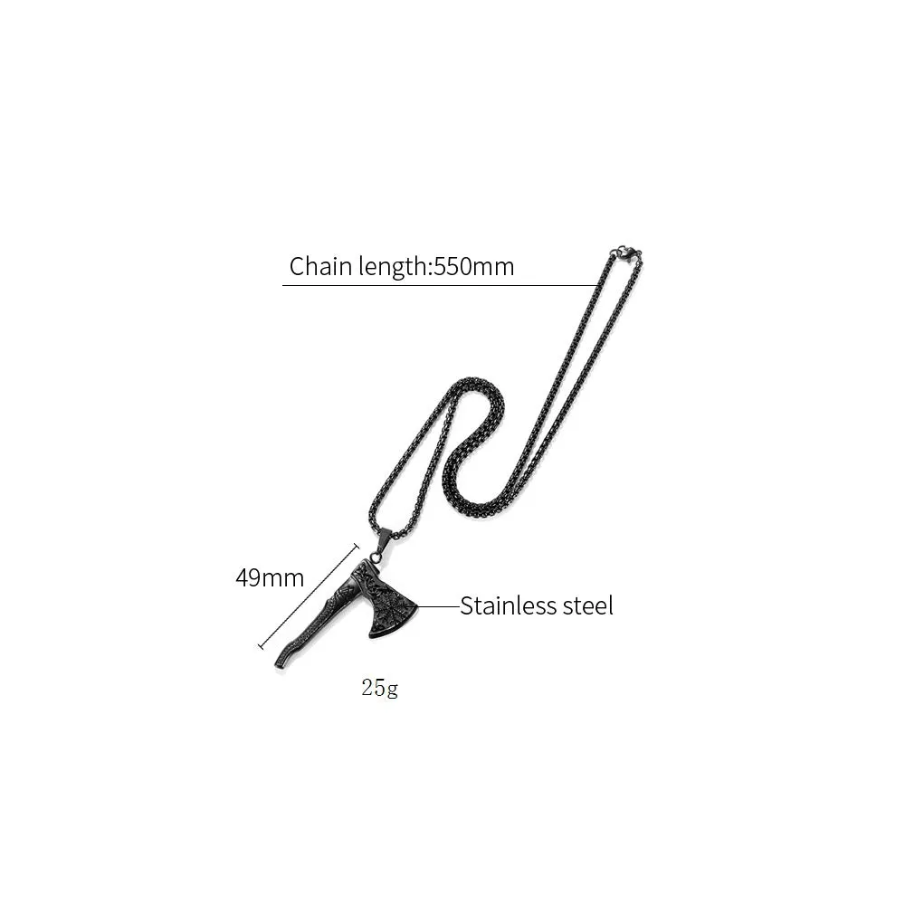 Men's Fashion Hip Hop AX Pendant Necklace