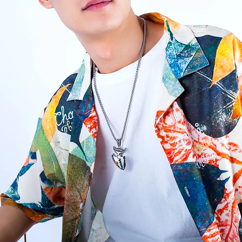Men's Fashion Hip Hop Fish Pendant Necklace