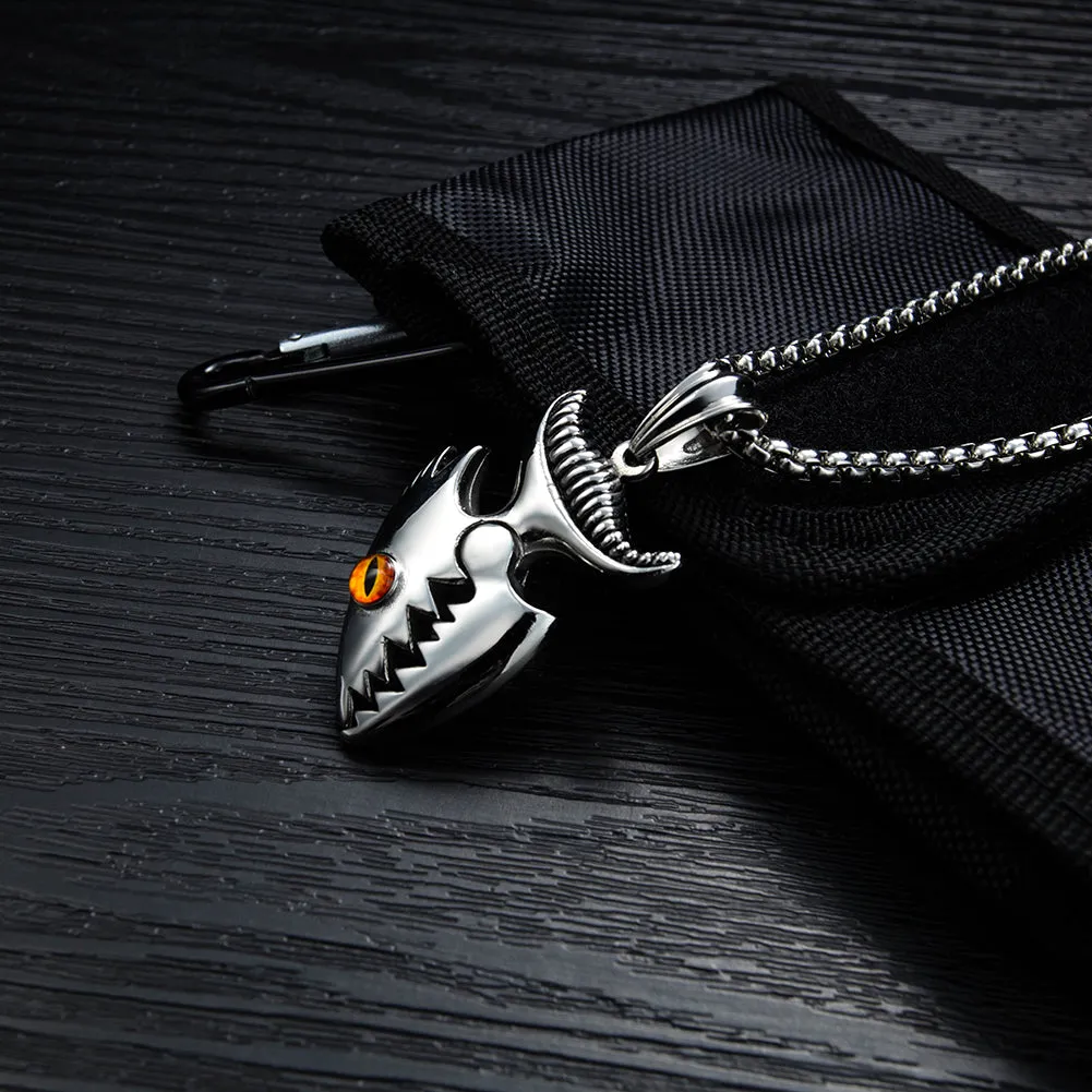 Men's Fashion Hip Hop Fish Pendant Necklace