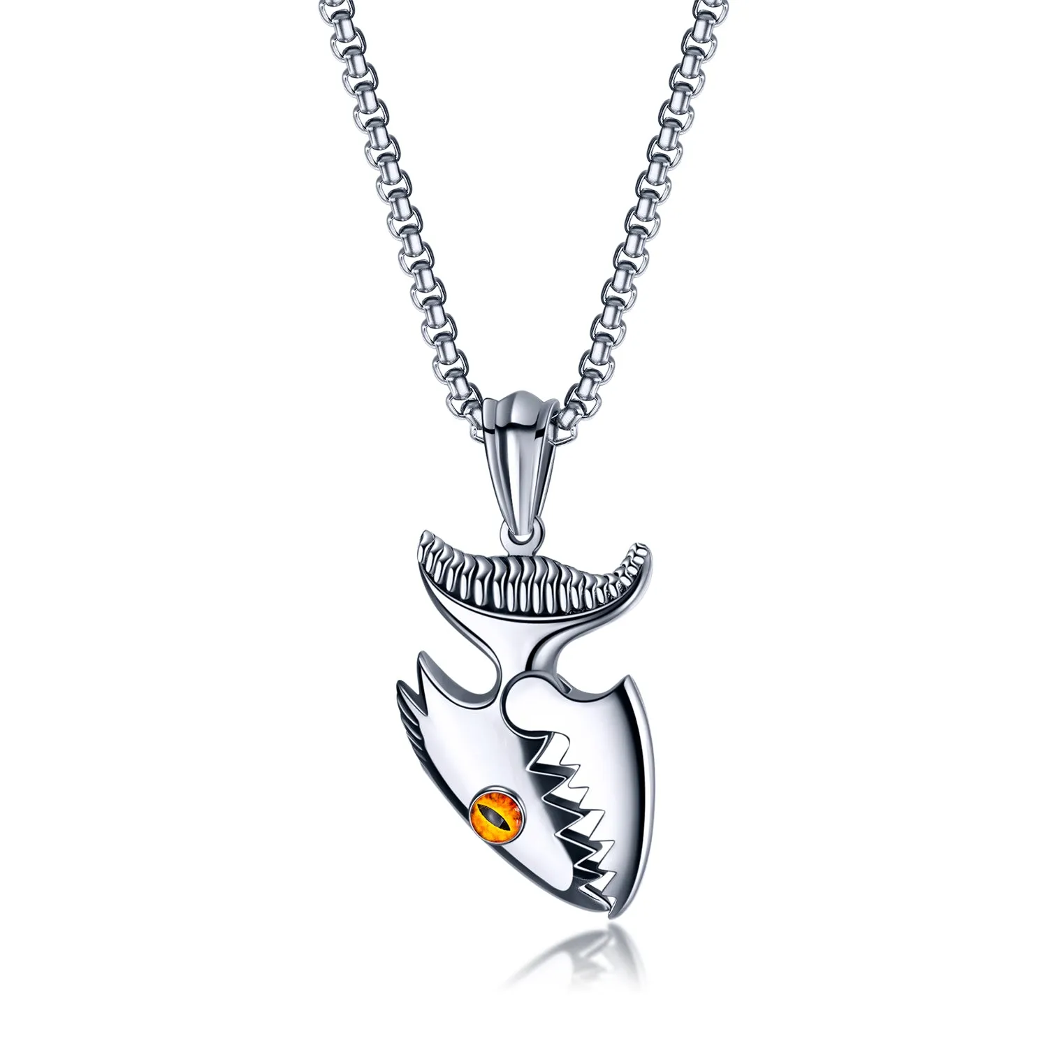 Men's Fashion Hip Hop Fish Pendant Necklace