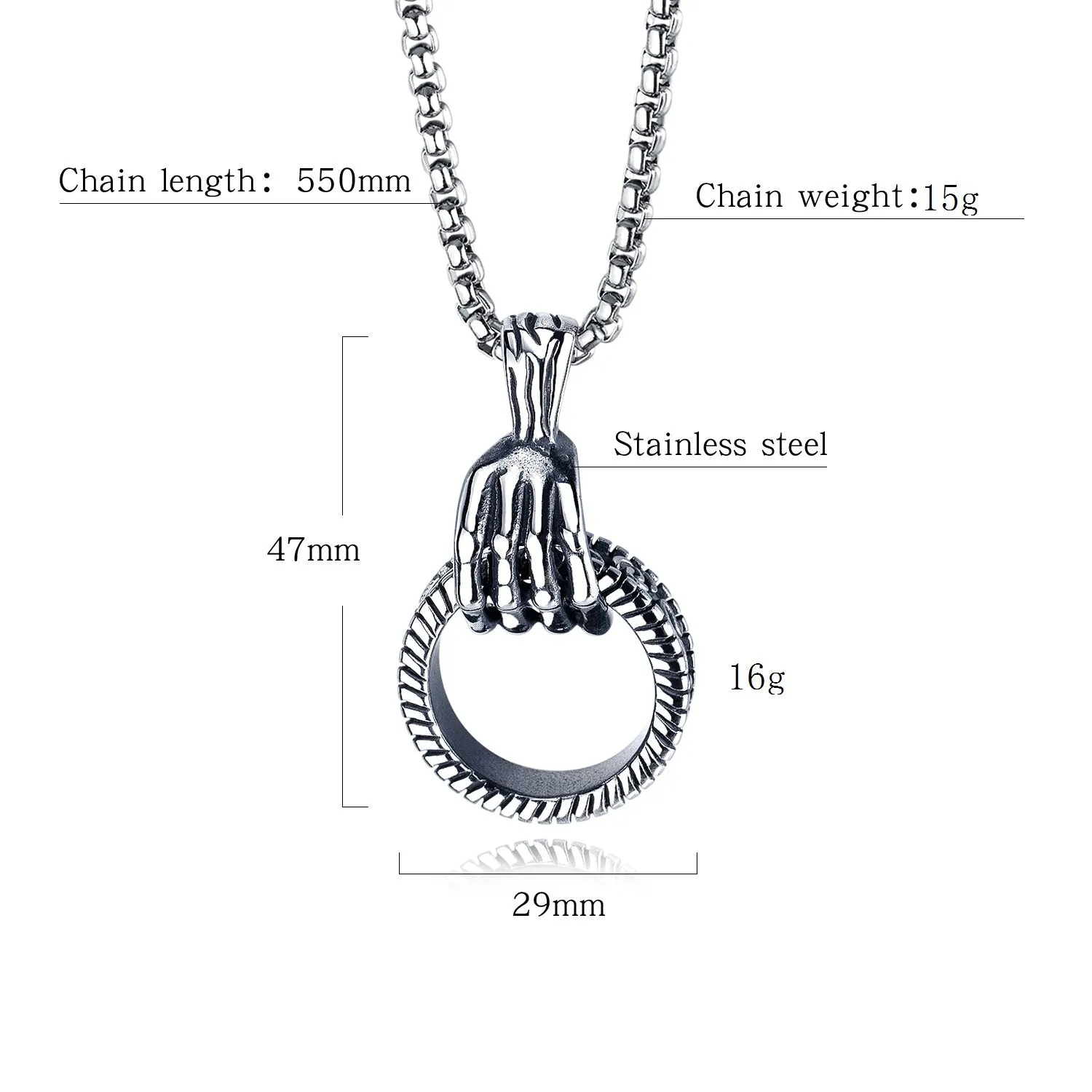 Men's Fashion Victory Pendant Necklace