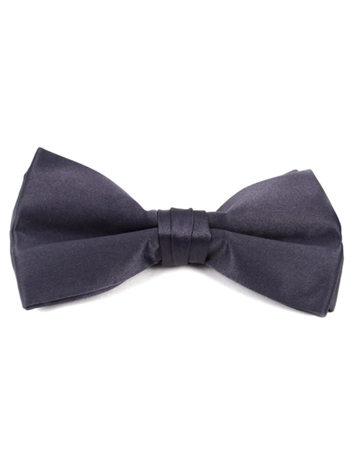 Men's Pre-tied Clip On Bow Tie - Formal Tuxedo Solid Color