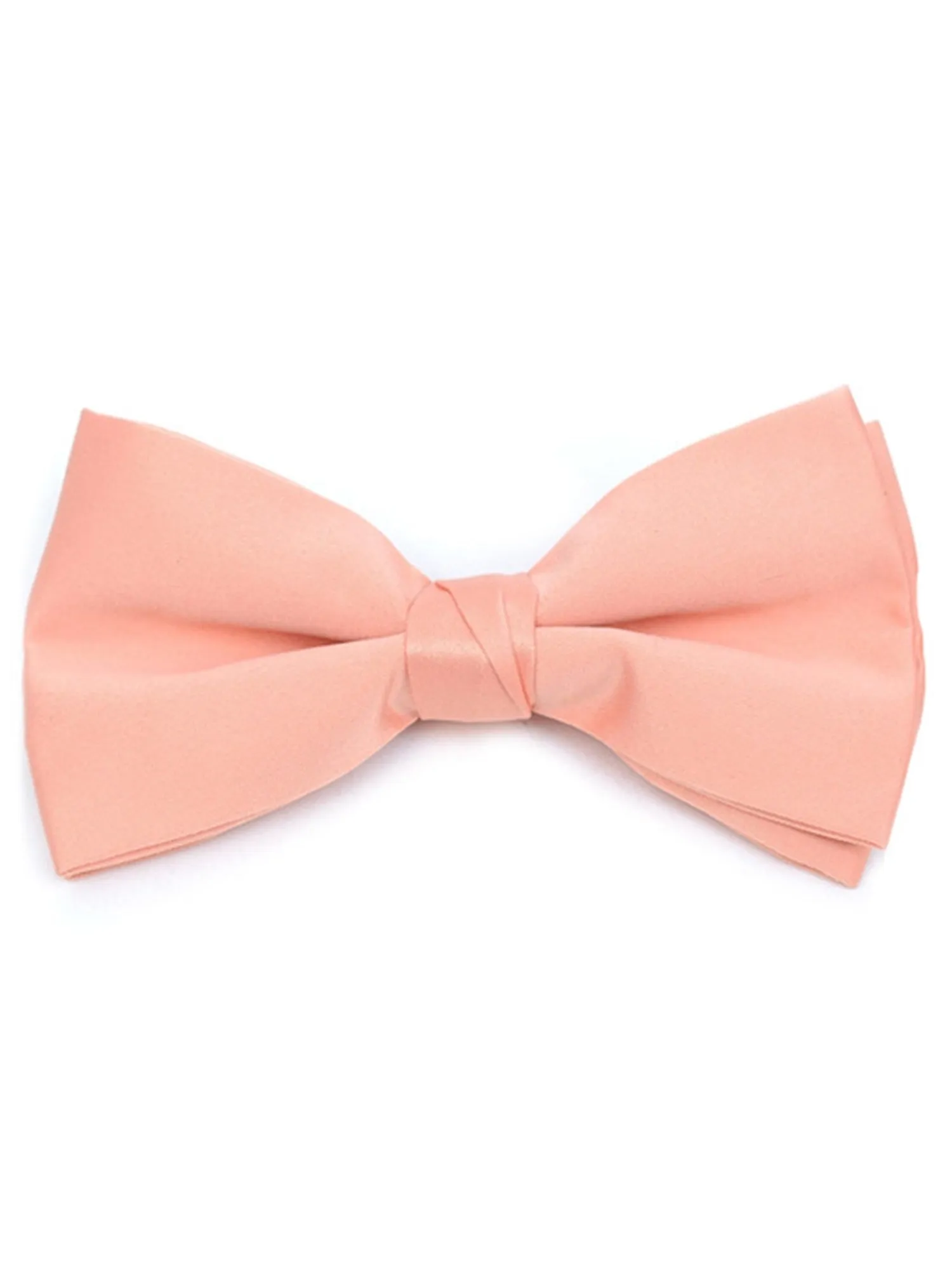 Men's Pre-tied Clip On Bow Tie - Formal Tuxedo Solid Color