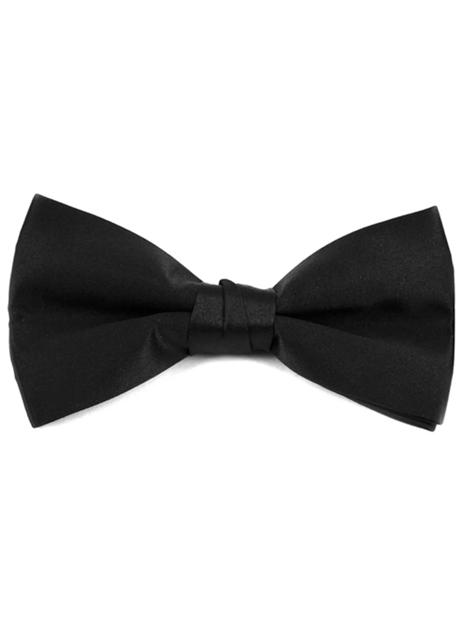 Men's Pre-tied Clip On Bow Tie - Formal Tuxedo Solid Color