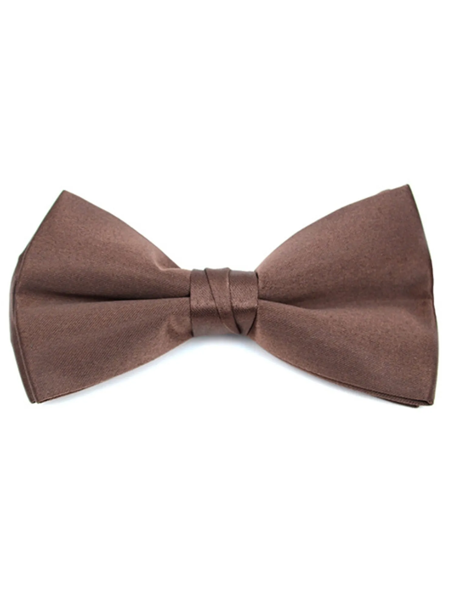 Men's Pre-tied Clip On Bow Tie - Formal Tuxedo Solid Color