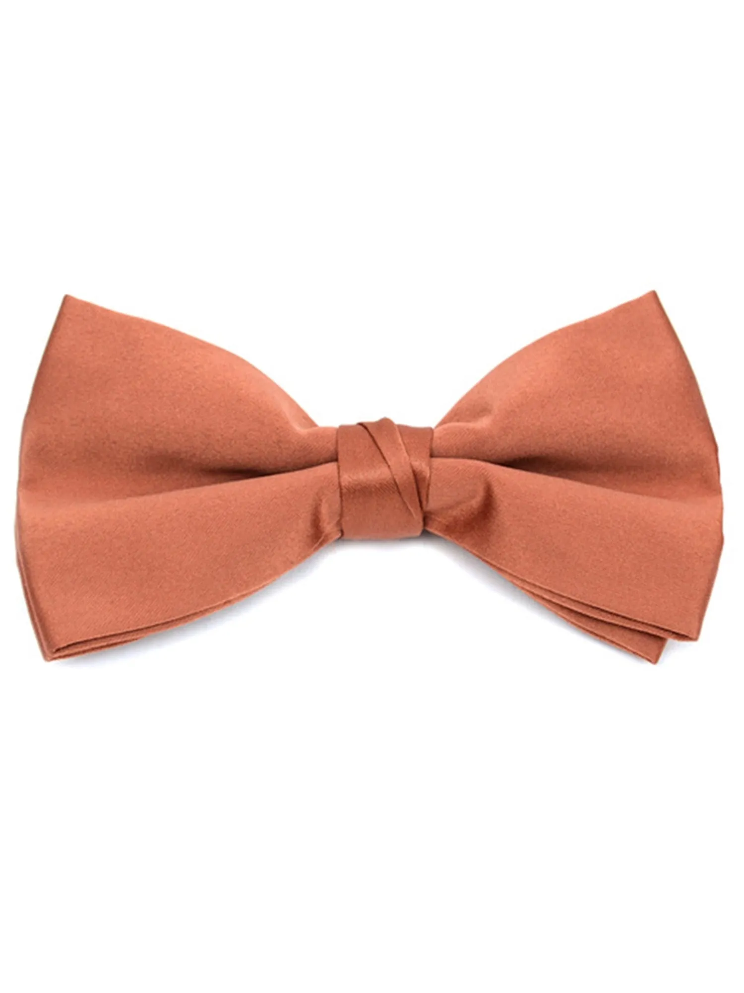 Men's Pre-tied Clip On Bow Tie - Formal Tuxedo Solid Color