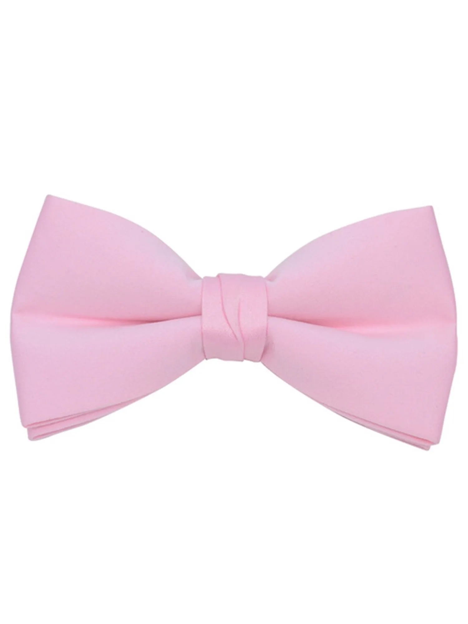 Men's Pre-tied Clip On Bow Tie - Formal Tuxedo Solid Color