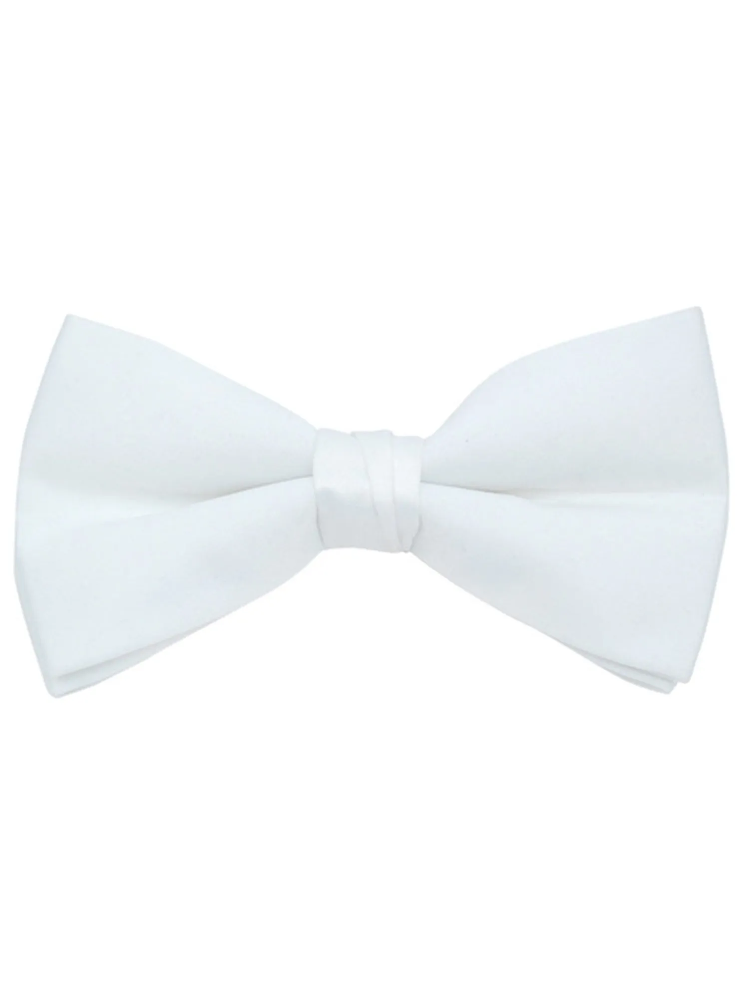 Men's Pre-tied Clip On Bow Tie - Formal Tuxedo Solid Color