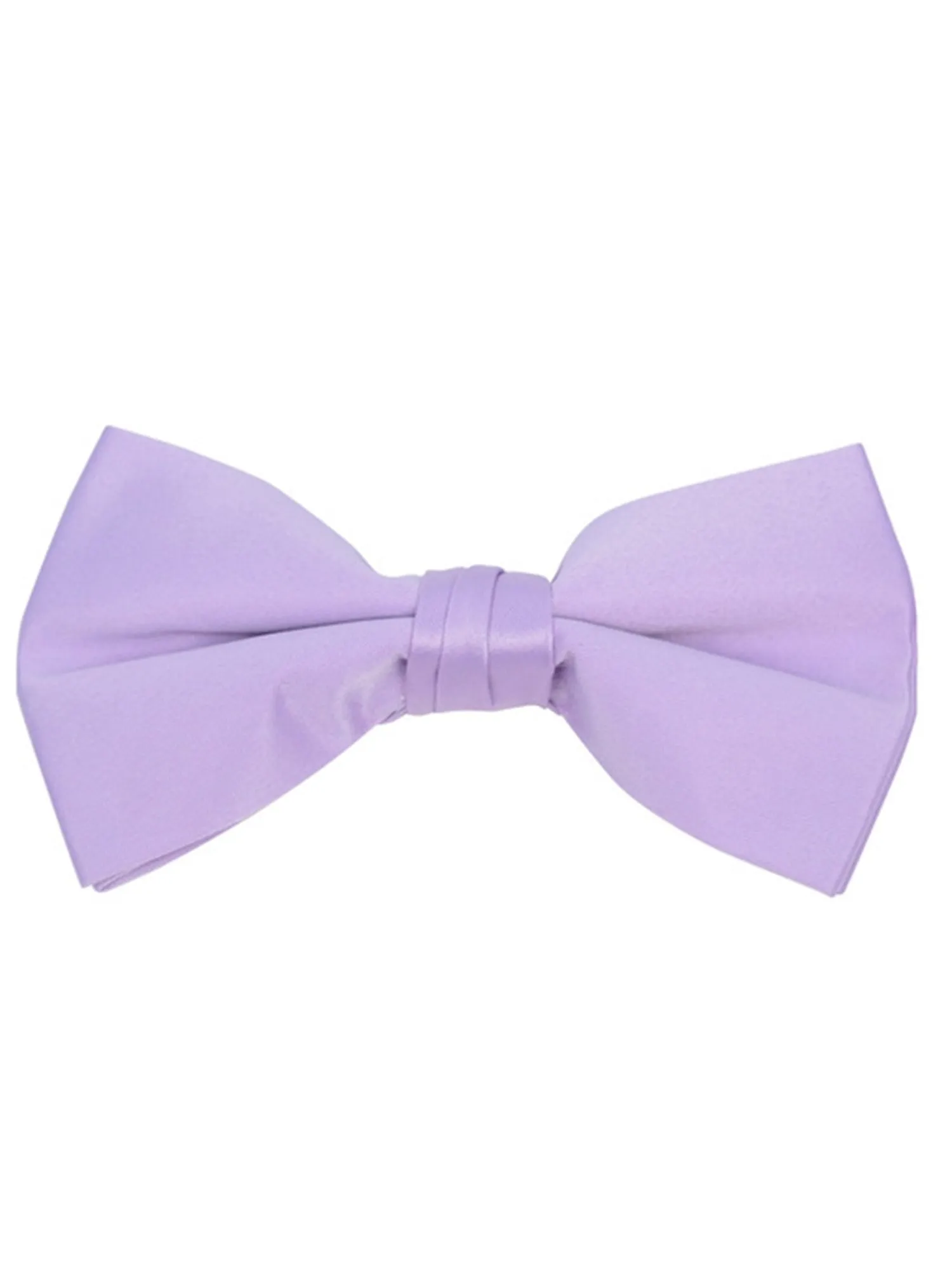 Men's Pre-tied Clip On Bow Tie - Formal Tuxedo Solid Color