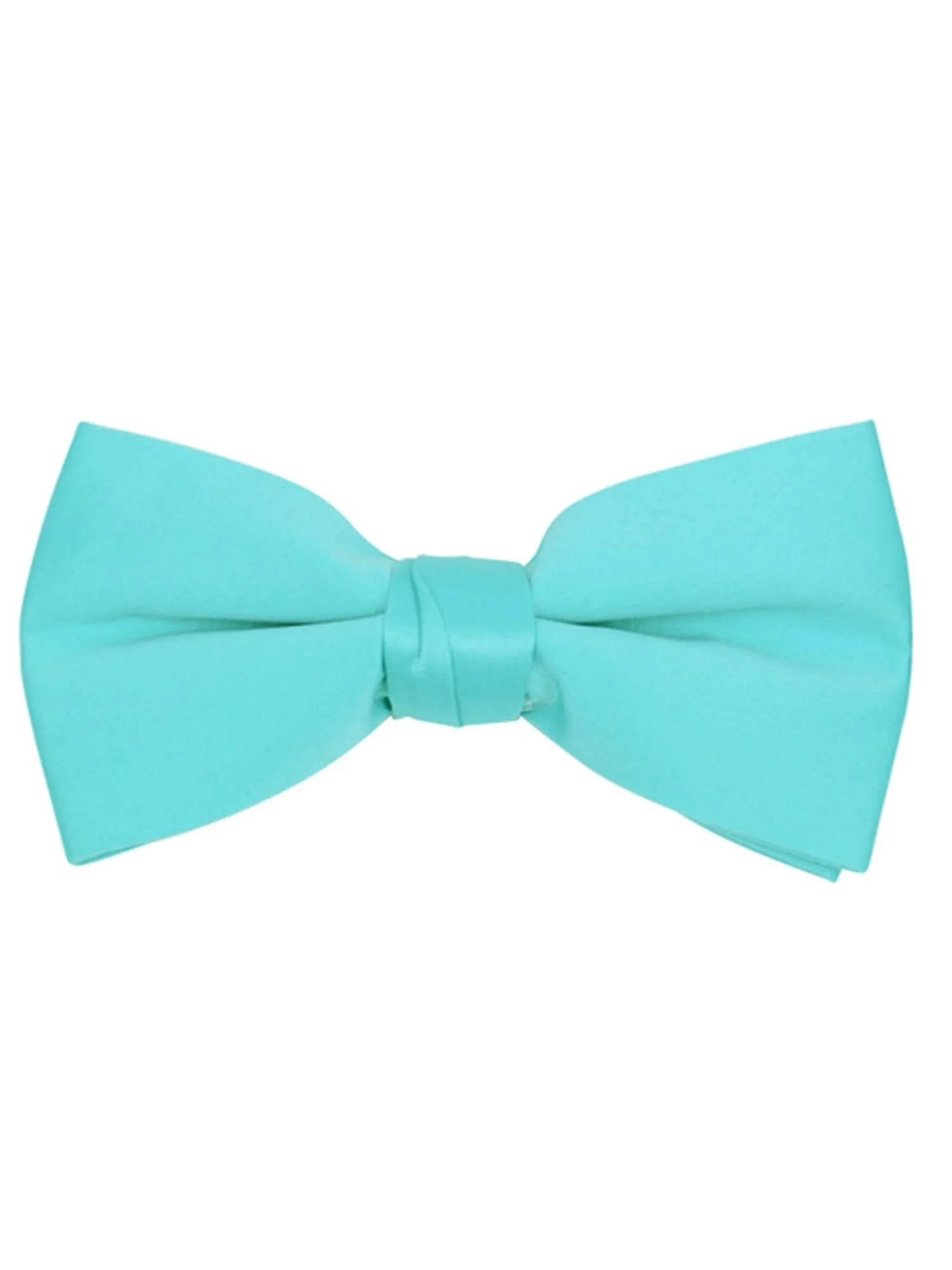 Men's Pre-tied Clip On Bow Tie - Formal Tuxedo Solid Color