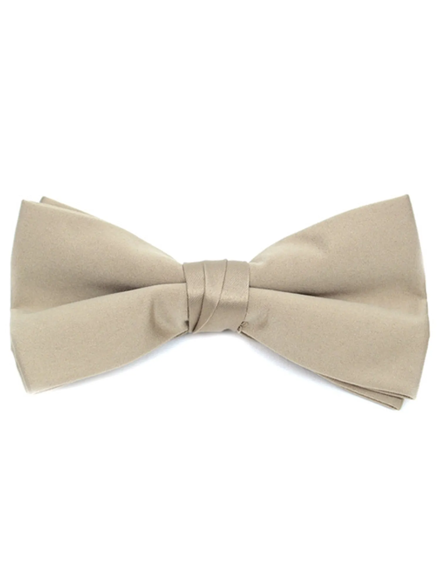 Men's Pre-tied Clip On Bow Tie - Formal Tuxedo Solid Color