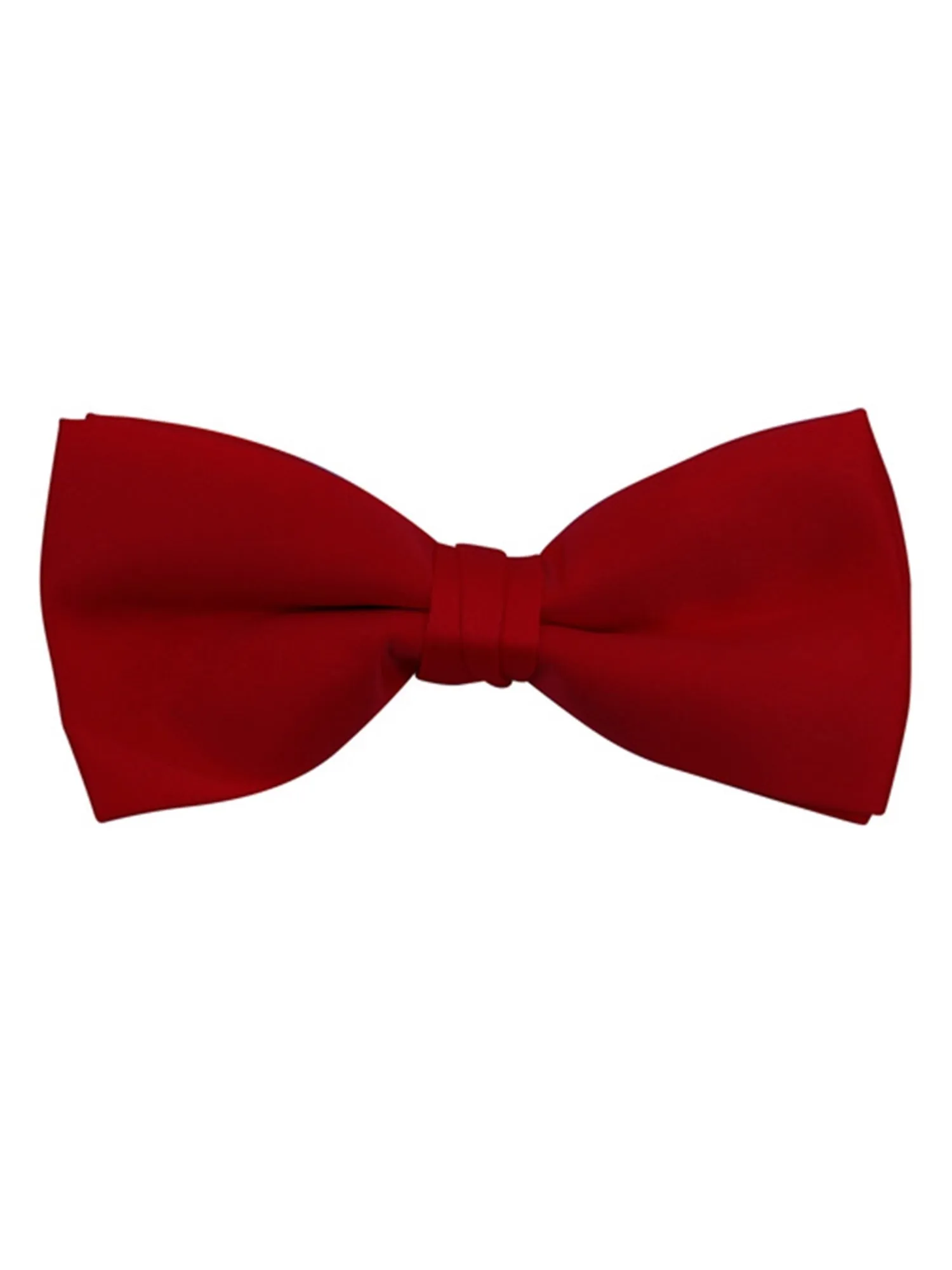 Men's Pre-tied Clip On Bow Tie - Formal Tuxedo Solid Color