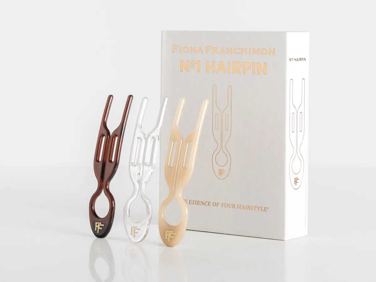 Nº 1 HAIRPIN | London Collection | Set Transparent, Soft Beige and Brown