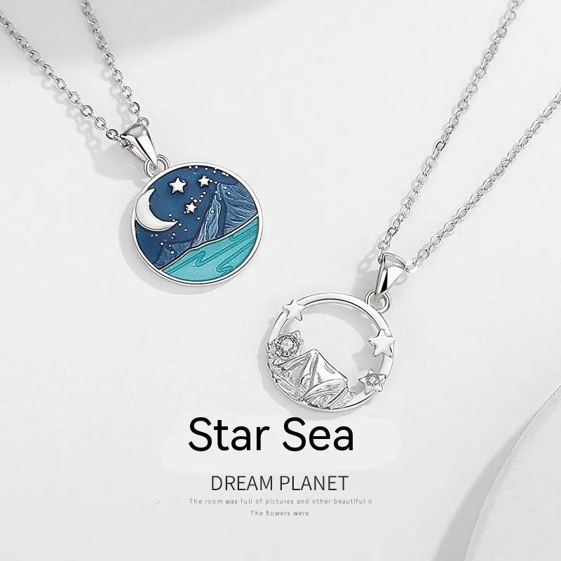 Pendant Neck Accessories Sterling Silver S925 Clavicle Chain