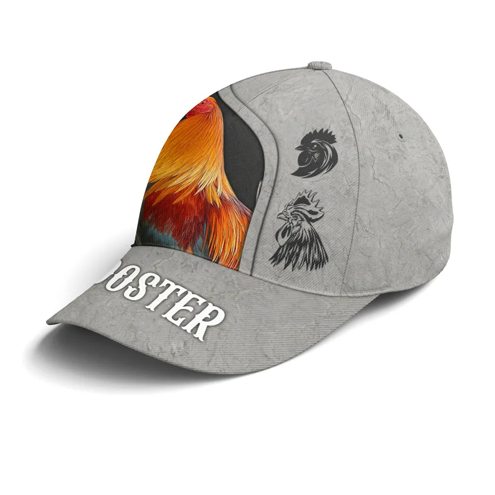 Rooster Vector Art Baseball Cap Coolspod