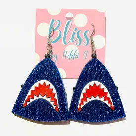 Shark Head Acrylic Statement Earrings