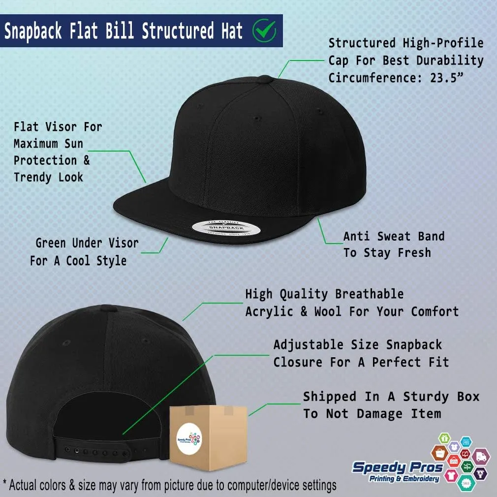 Snapback Hats for Men & Women Not Today Satan Acrylic Flat Bill Baseball Cap