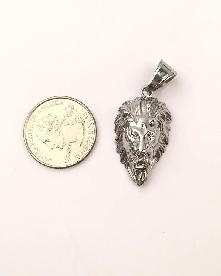 SP-702, Lion Head, Gold or silver, 19mm width, 40mm high, 10mm thick