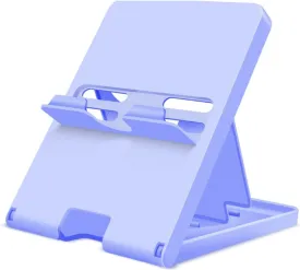 Stand Compatible with Nintendo Switch, Adjustable Switch Playstand, Foldable Phone Stand for Desk, Compact & Portable Switch Holder Accessories (Purple)