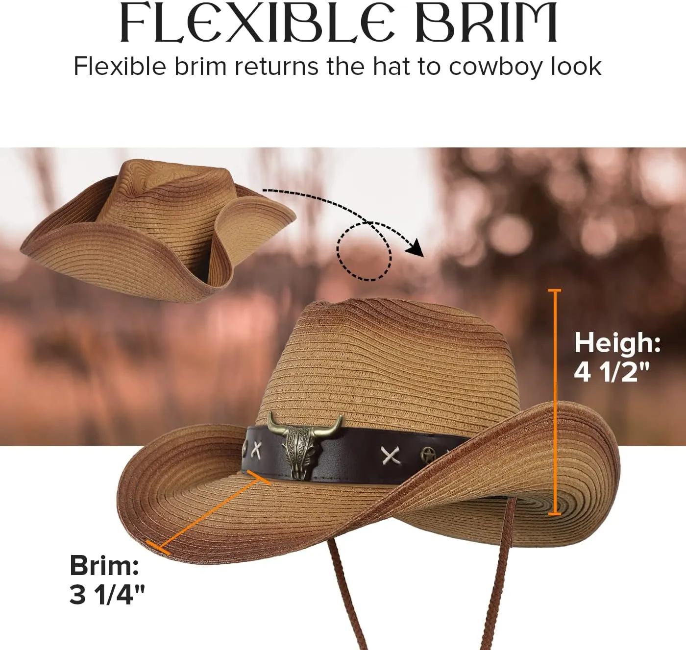 Straw Cowboy Cowgirl Hats for Women and Men Western Country Hats Sun Beach Cow Girl Cow Boy