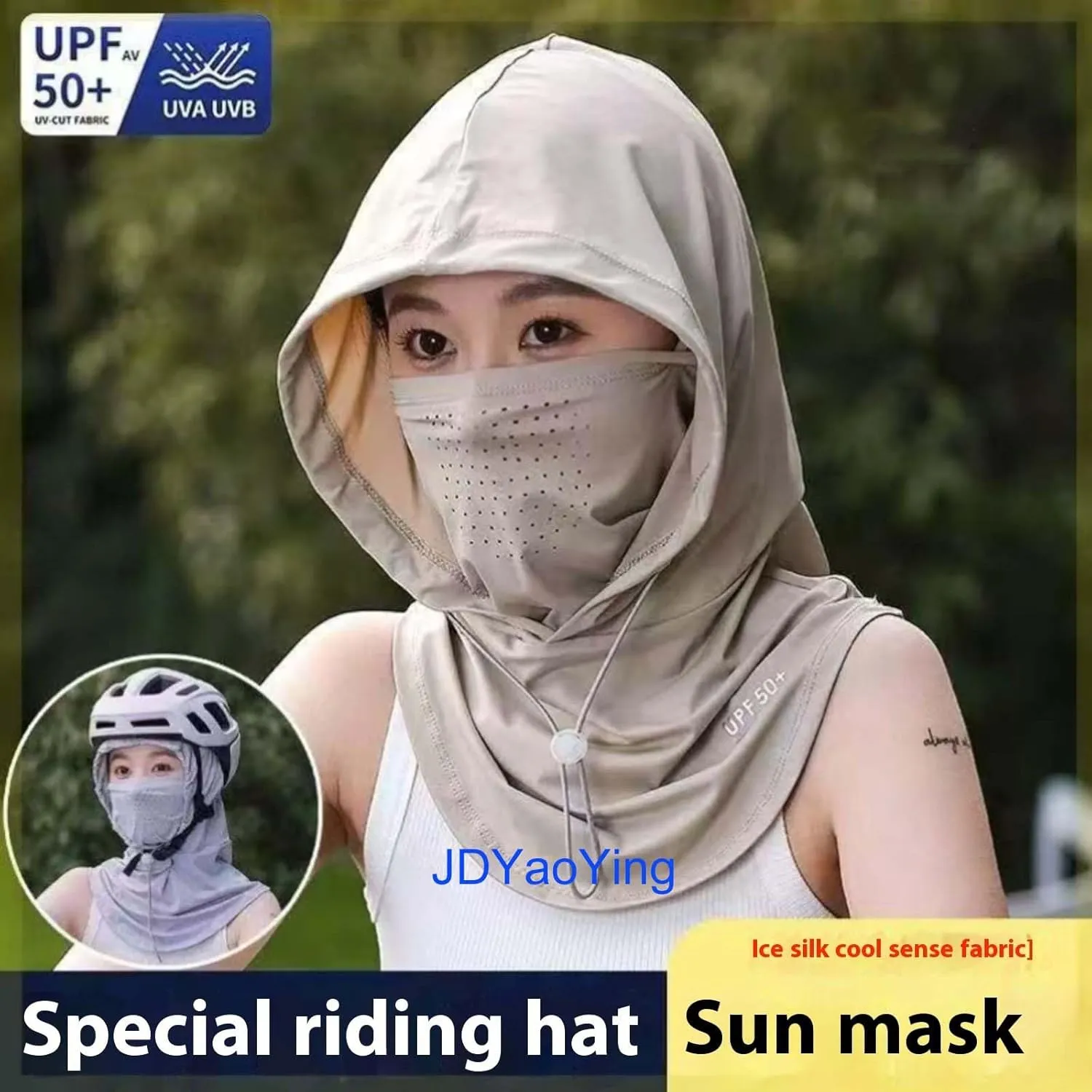 Summer Balaclava Hat Face Mask with Neck Guard UV Protection Full Head Mask for Men Women Fishing Cycling