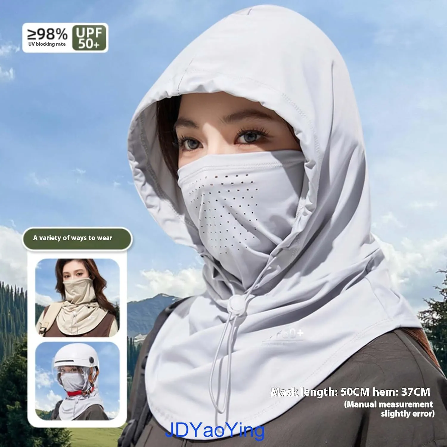 Summer Balaclava Hat Face Mask with Neck Guard UV Protection Full Head Mask for Men Women Fishing Cycling