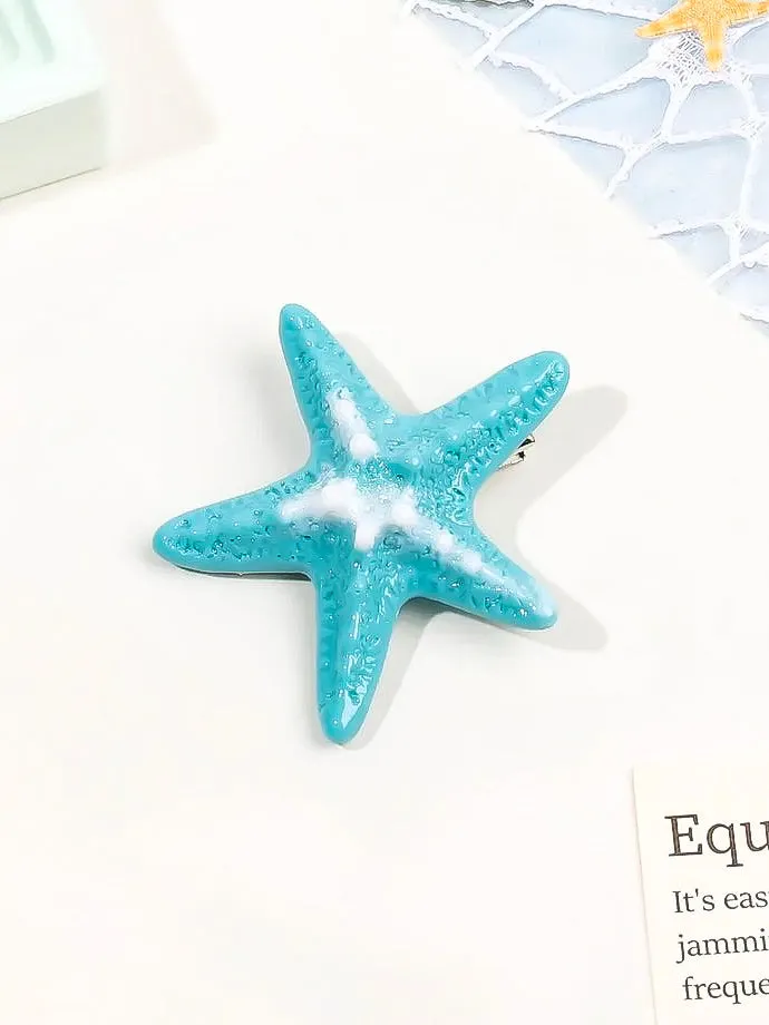 Summer Starfish Hair Clip