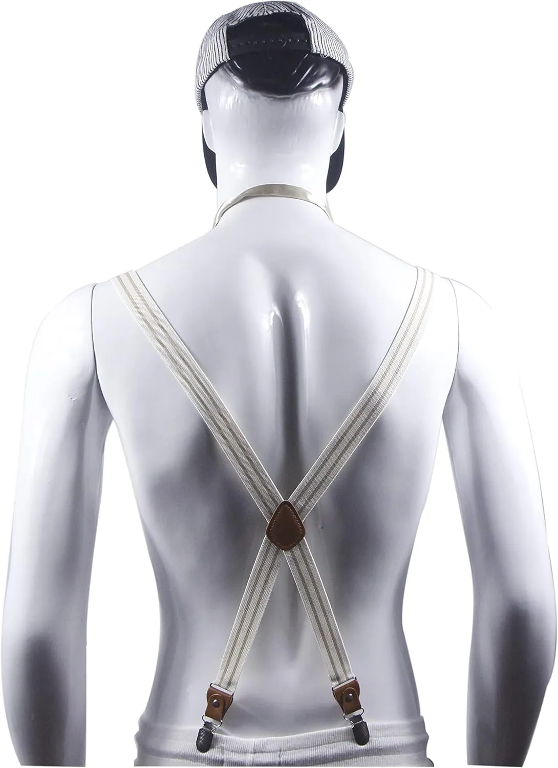 Suspenders Men&Women Bowtie Set X Back Suspender For Wedding&Formal Events with 1 Inch Wide Elastic Braces
