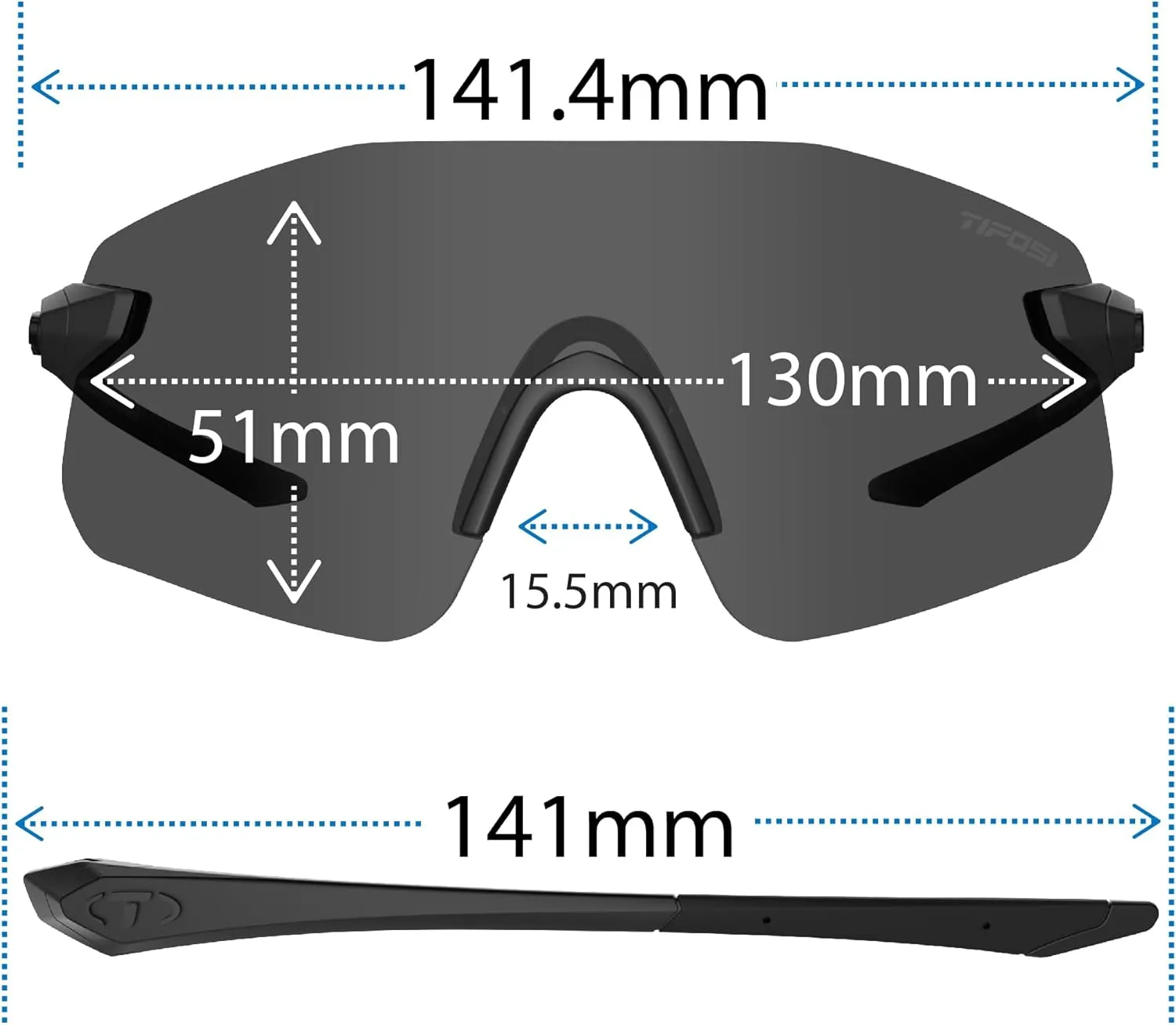 Tifosi Vogel SL Sport Sunglasses Men & Women - Ideal For Baseball, Cycling, Cricket, Golf, Hiking, Running